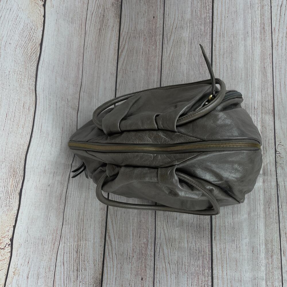 Hobo Divine Leather Slouchy Hobo Bag Dark Gray - Picture 7 of 9